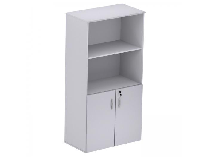 ARMRIO ALTO SEMI ABERTO 2 PORTAS M15 CINZA CRISTAL