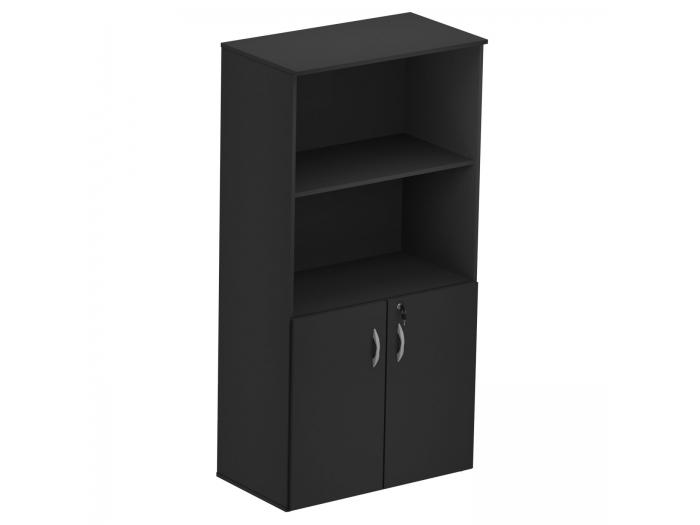 ARMRIO ALTO SEMI ABERTO 2 PORTAS M15 PRETO