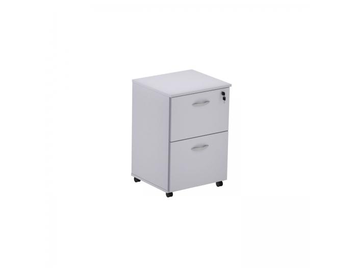 GAV. VOLANTE 2 GAVETES M15 CINZA CRISTAL