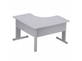 MESA ANGULAR P METLICO M15 CINZA CRISTAL
