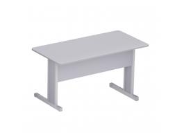 MESA RETA P METLICO M15 CINZA CRISTAL